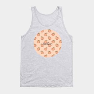 Just Peachy Cute Summer Pattern Repeat, Digital illustration Tank Top